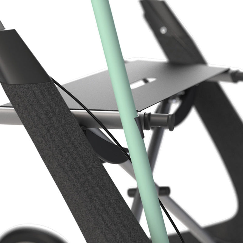 byACRE Nordic Pioneer Right Cane Holder - Close-Up on Black Rollator