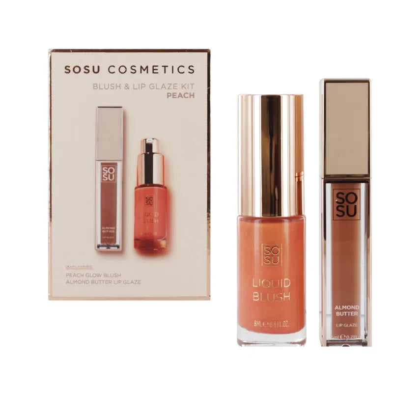 Sosu Blush & Lip Glaze Kit Peach (Pack of 6)