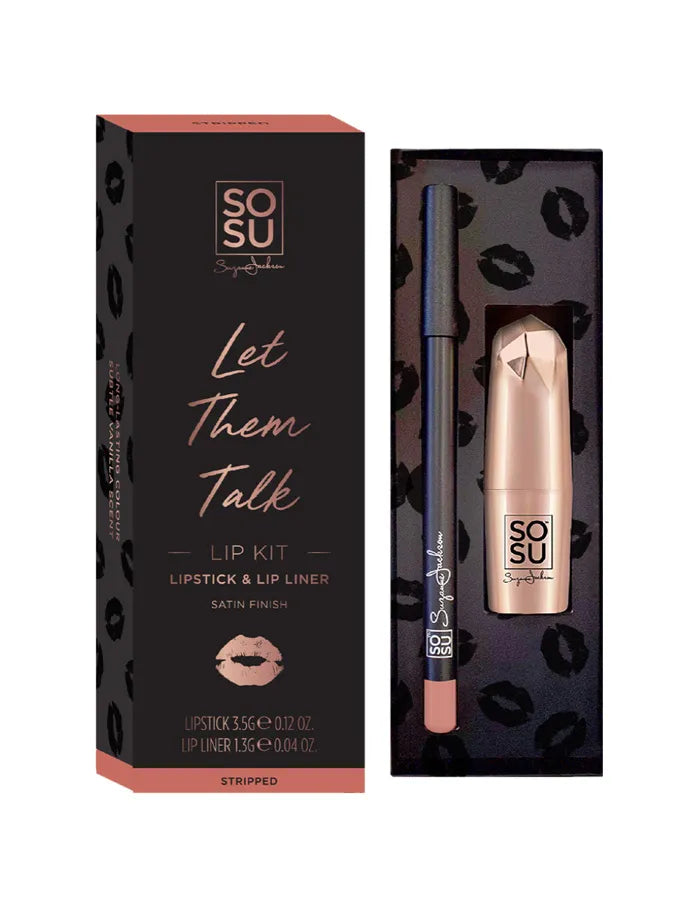 Sosu Nude Lip Kit Stripped (Pack of 6)