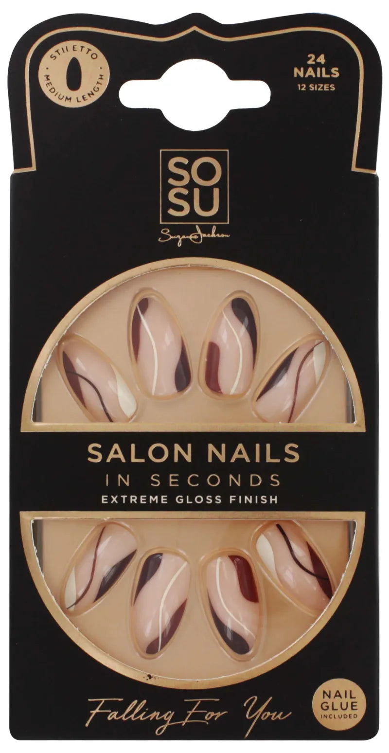 Sosu False Nails Falling For You (Pack of 6)