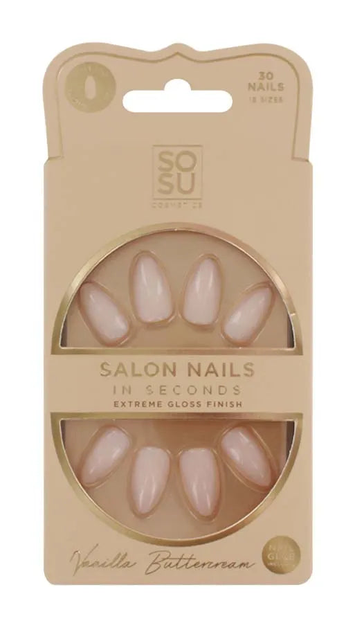Sosu False Nails Vanilla Buttercream (Pack of 6)