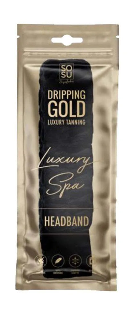 Dripping Gold Luxury Spa Headband (Pack of 6)