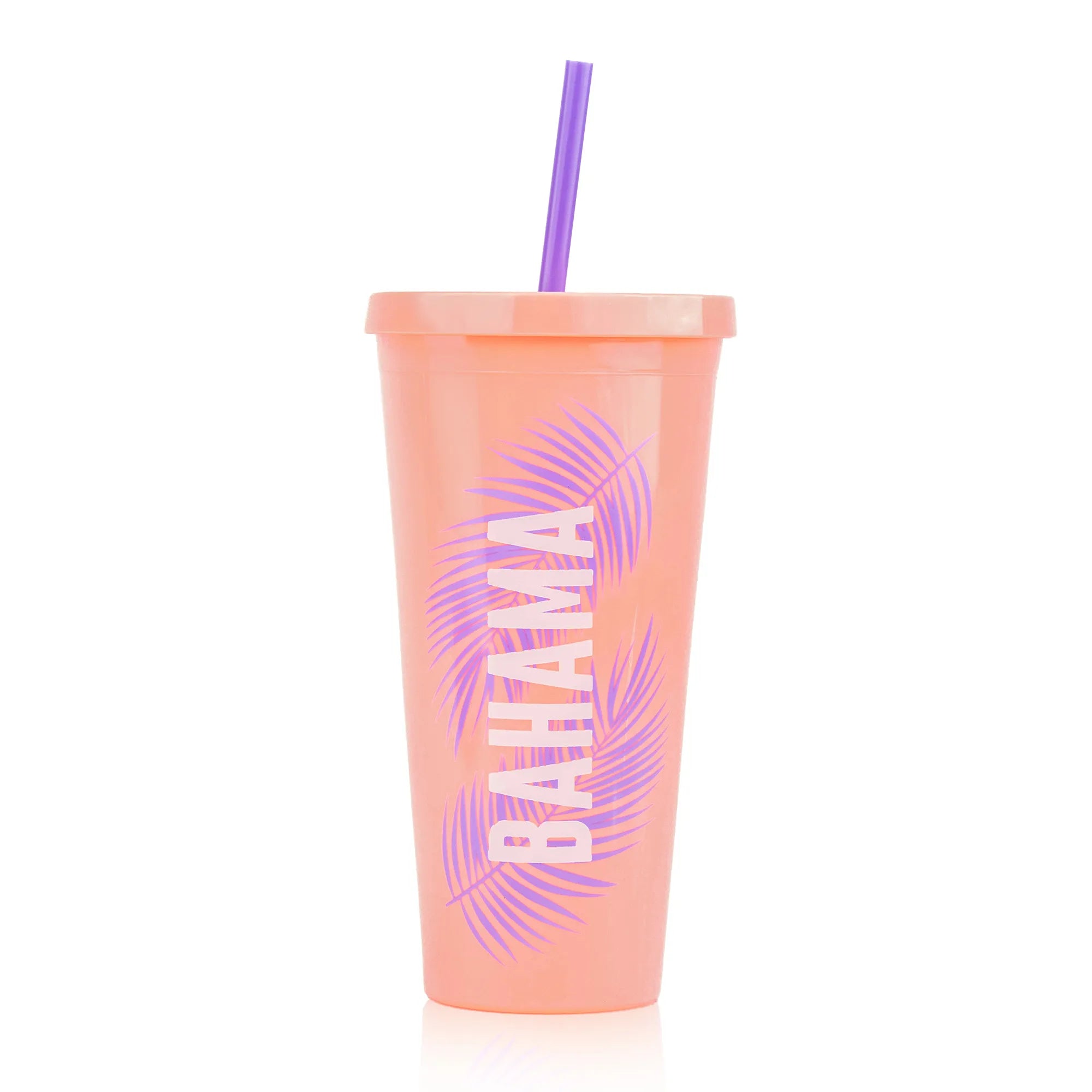 Bahama Reusable Cup Coral (Pack of 3)