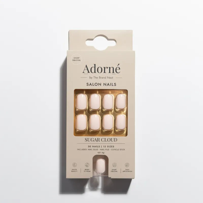 Adorne by Tbn Sugar Cloud False Nails – nails