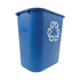 Rubbermaid Wastebasket Recycling Medium 26L Blue – cleaning & hygiene supplies