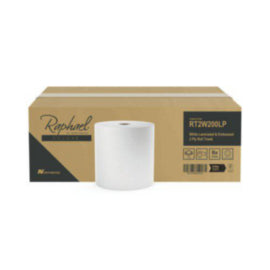 Raphael Roll Towel 2-Ply 200m x 200mm White – cleaning & hygiene supplies
