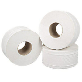 2Work Mini Jumbo Toilet Roll 2-Ply White 92mmx200m – toilet tissue & rolls