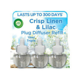 Air Wick Liquid Electric Plug Diffuser Refill 19ml Triple Pack Crisp Linen/Lilac – air fresheners & fragrance