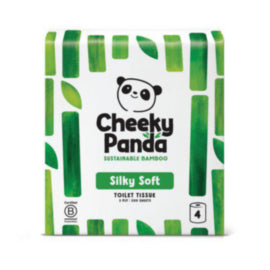 Cheeky Panda 3-Ply Silky Soft Toilet Tissue 200 Sheets 4 Rolls – toilet tissue & rolls