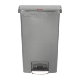 Rubbermaid Slim Jim Front Step-On Pedal Bin Grey 50Ltr – waste bins & containers
