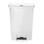 Rubbermaid Slim Jim Step-On Pedal Bin White 90Ltr – waste bins & containers