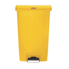 Rubbermaid Slim Jim Front Step-On Pedal Bin Yellow 68Ltr – waste bins & containers