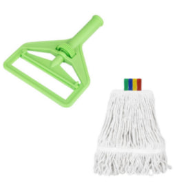 Jantex Connect Wide Kentucky Cotton Mop Head Green 400g – mops, brooms & cleaning tools