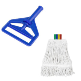 Jantex Connect Wide Kentucky Cotton Mop Head Blue 400g – mops, brooms & cleaning tools
