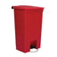Rubbermaid Step-On Pedal Bin Red 87Ltr – waste bins & containers
