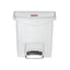 Rubbermaid Slim Jim Step-On Pedal Bin White 15Ltr – waste bins & containers