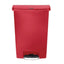 Rubbermaid Slim Jim Front Step-On Pedal Bin Red 90Ltr – waste bins & containers