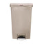 Rubbermaid Slim Jim Front Step-On Pedal Bin Beige 68Ltr – waste bins & containers
