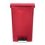 Rubbermaid Slim Jim Front Step-On Pedal Bin Red 50Ltr – waste bins & containers