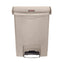 Rubbermaid Slim Jim Front Step-On Pedal Bin Beige 30Ltr – waste bins & containers