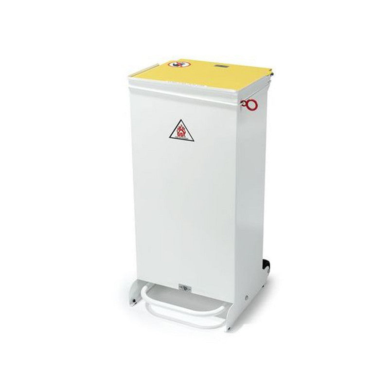 Hse Metal Bin 50ltr White - Slow Closing