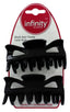 Infinity Black Clamp Twin Pack (Pack of 6)
