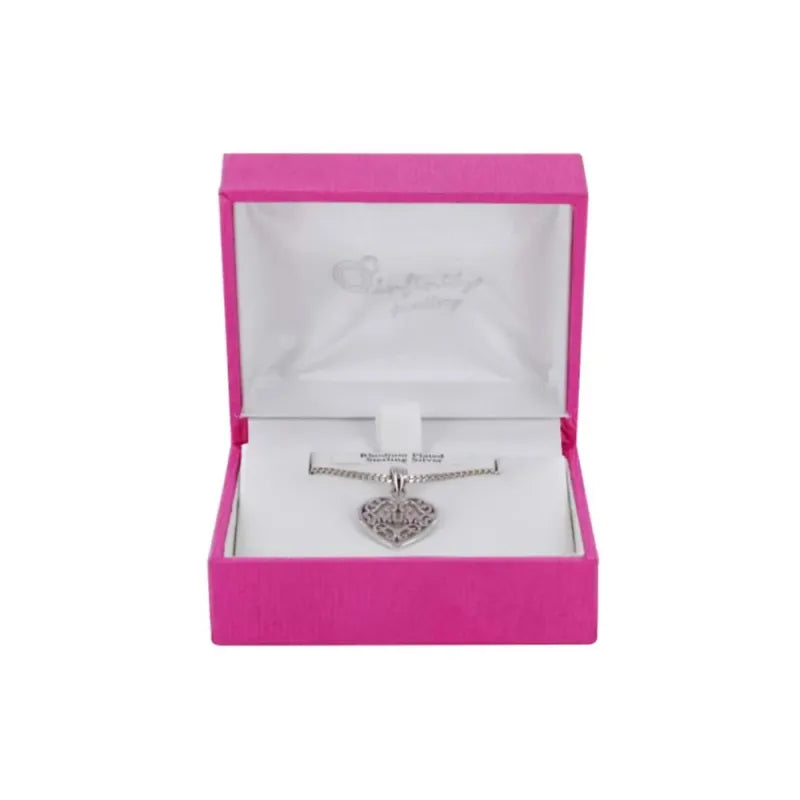 Silver Rp Mum Heart Pendant Boxed (Pack of 6)