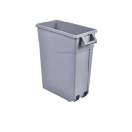 Grey Slim Recycling Bin 65L – waste bins & containers