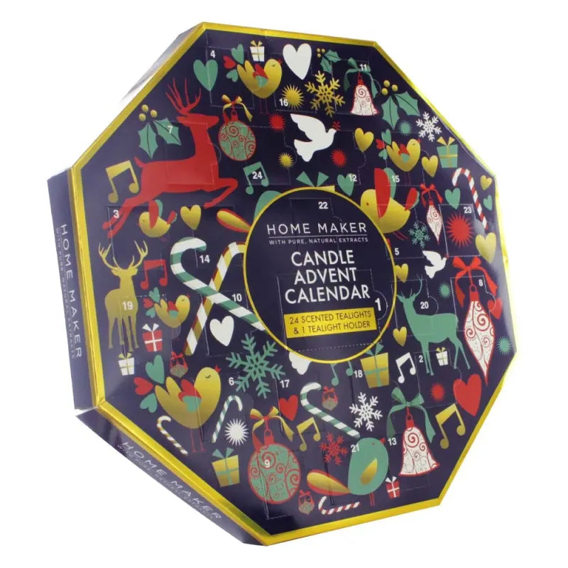 Home Maker Xmas Octagon Advent Calendar (Pack of 6)