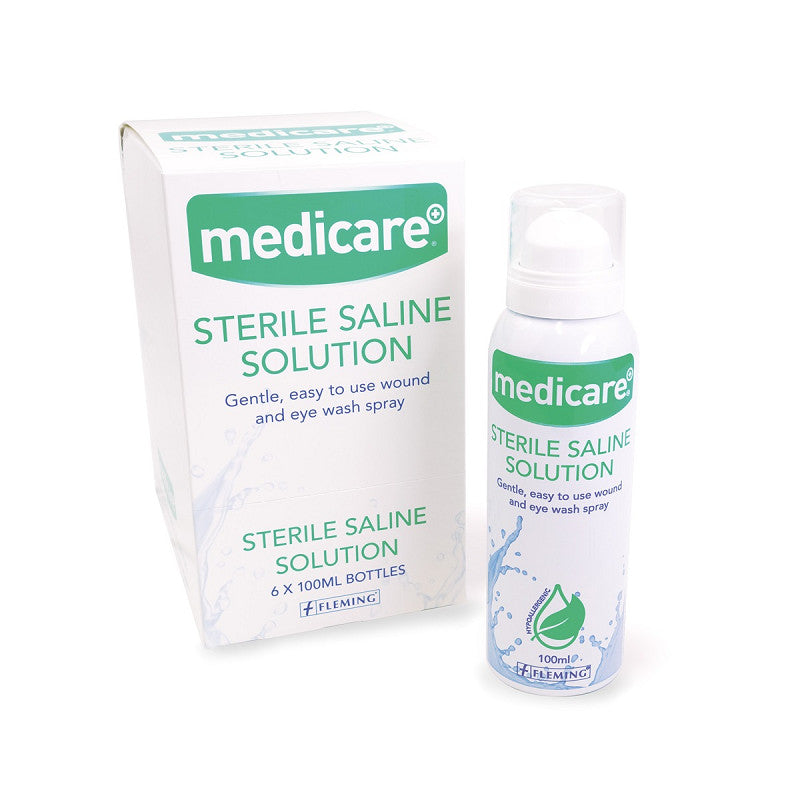 Medicare Sterile Saline Solution 100ml - Box of 6