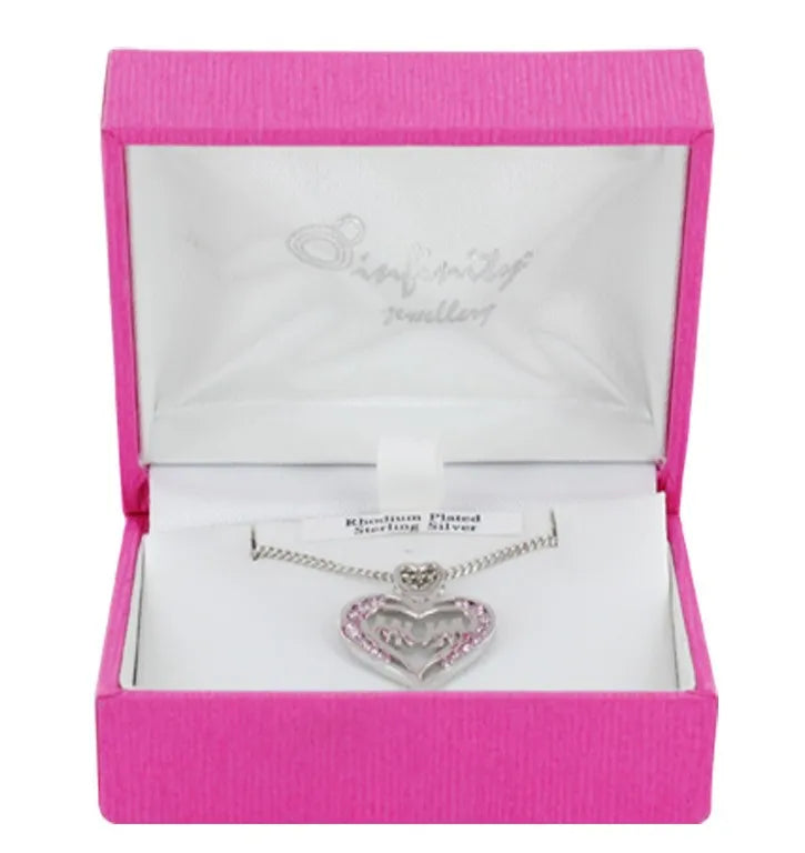 Silver Rp Mum Heart Pendant Boxed (Pack of 6)