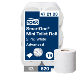 Tork Smartone Toilet Roll Mini 2 Ply 112m T9 – toilet tissue & rolls