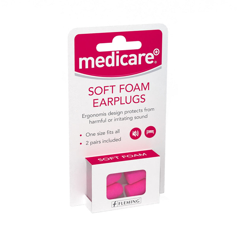 Medicare Foam Pu Earplugs (2 Pairs)