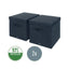 Leitz Fabric Box With Lid Twinpack Lrg Grey – cleaning & hygiene supplies