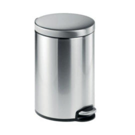 Durable Ssteel Pedal Bin Round 12l – waste bins & containers