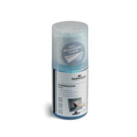 Durable Screenclean Cleaning Spray 200ml Can with Microfibre Cloth – cloths, scourers & dusters
