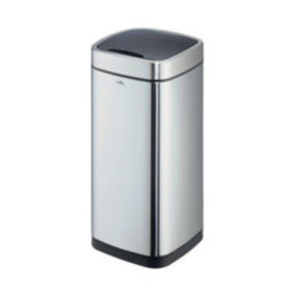 Durable Sensor Waste Bin No Touch Square 35 Litre Silver – waste bins & containers