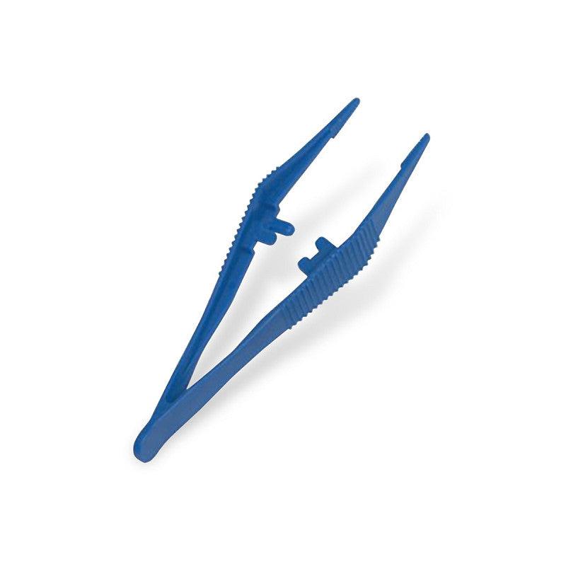 Bv Forceps Blue Plastic 13cm x 3cm (50's)