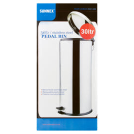 Pedal Bin Stainless Steel 30L – waste bins & containers