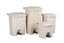 Pedal Bin Beige Plastic 45.4L – waste bins & containers