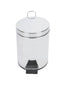 Probbax Round Pedal Mirror Stainless Steel Bin 3L – cleaning & hygiene supplies