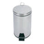 Probbax Round Pedal Mirror Stainless Steel Bin 12L – cleaning & hygiene supplies