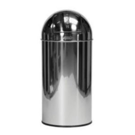Push Lid Bin Mirror Stainless Steel 40L – cleaning & hygiene supplies