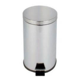 Probbax Round Pedal Mirror Stainless Steel Bin 20L – cleaning & hygiene supplies