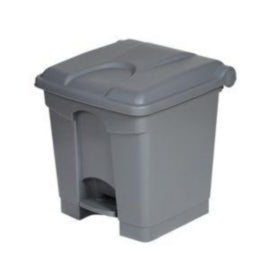 Probbax Rectangular Pedal Bin Polypropylene Grey 30L – waste bins & containers