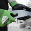 Eco Cut Nitrile Palm Coated Hydrophobic Treated 1 Pair Gloves Size 9 Green/Black – gloves & hand protection