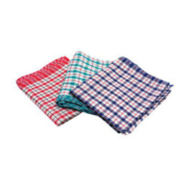 2Work Tea Towels 480x710mm Assorted Check Design – cleaning & hygiene supplies