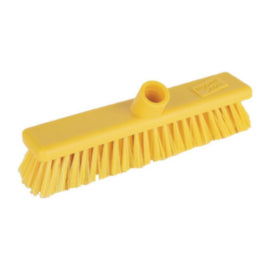 Jantex Hygiene Broom Soft Bristle Yellow 12in – mops, brooms & cleaning tools