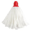 Jantex Standard Big White Socket Mop Head Red – mops, brooms & cleaning tools