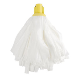 Jantex Standard Big White Socket Mop Head Yellow – mops, brooms & cleaning tools